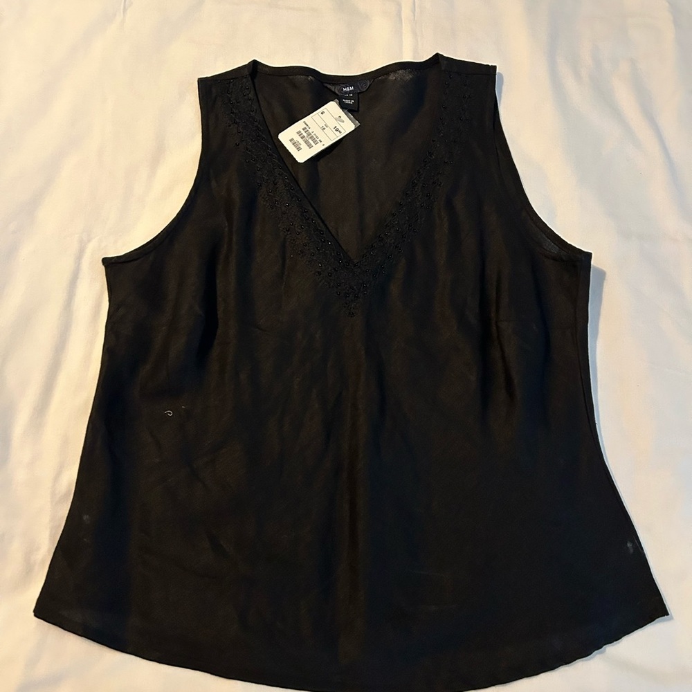 Elegant Black Sleeveless Top